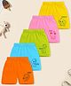 Trampoline Cotton Blend Pack Of 5 Baby Animals Printed Shorts - Multi Colour