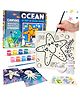 Craftopedia Diy 4 In 1 Canvas Painting Art & Craft Set - Ocean