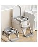 R for Rabbit Hilltop Trainer 2-in-1 Potty Training Seat & Step Stool | Adjustable Height with Anti-Skid Base, Universal Fit & Foldable Toilet Seat for 1-7 Years Kids, Toddler (Green White)