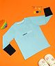 PURPLE UNITED KIDS Single Jersey Full Sleeves Fun Vibes Text Printed Tee - Light Blue