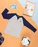 PURPLE UNITED KIDS Single Jersey Full Raglan Sleeves Striped Tee - Navy Blue