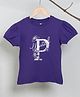 PURPLE UNITED KIDS Single Jersey Half Sleeves Brand Name Printed Tee - Purple
