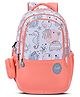 Skybags 19 Inches 37L School Backpack with 3 Compartments & Side Pocket for Kids With Ocean Print - Coral