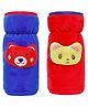 Little Boo Baby Feeding milk Bottle Cover with Elastic Neck Pack of 2 Valvet Red&DarkBlue - Fits 125 ml 120 ml 150 ml Bottle.