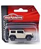 Majorette Die Cast Free Wheel Street Jeep - White & Black