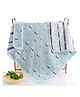 MumsLap Premium Organic Muslin Cotton 6 Layer Gauze Swaddle Wrap / Blanket - Navy Blue