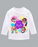 KAVEE Holi Theme Pure Cotton Full Sleeves Happy Holi Printed Tee - White