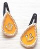Pretty Ponytails Sequins Embellished Tilak Designed Hair Clips - Yellow