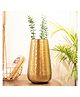 VON CASA Gold Cylindrical Flower Vase