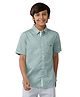 Under Fourteen Only Half Sleeves Triangles Printed Shirt - Green
