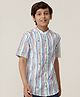 Under Fourteen Only Half Sleeves Striped Shirt - Multi Colour