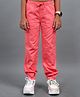 Under Fourteen Only Solid Pocket Detailed Joggers - Dark Pink