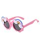 ZQBIEE Rainbow Designed UV Protected Round Sunglasses - Light Pink