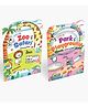 Carry Me Zoo & Safari and Park & Playground Colouring Books for Kids  Fun Animal and Fantasy-Themed Copy Colouring Books with Handle for Easy Carrying-English