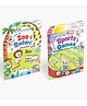 Carry Me Zoo & Safari and Sports & Games Colouring Books for Kids  Fun Animal and Fantasy-Themed Copy Colouring Books with Handle for Easy Carrying-English