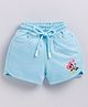 Biskid Loopknit Mickey & Friends Featuring Minnie Mouse Printed Shorts - Sky Blue