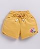 Biskid Loopknit Mickey & Friends Featuring Minnie Mouse Printed Shorts - Gold