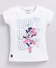 Biskid Sinker Mickey & Friends Featuring Half Sleeves Character Printed Top - Off White