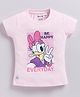 Biskid Sinker Mickey & Friends Featuring Half Sleeves Character Printed Top - Pink