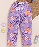 Biskid Pure Cotton Floral Printed Pajama - Purple
