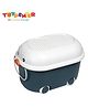 TOYPENTER Storage Box | Rolling Storage Container Box | Baby Storage Box For Baby Product | Trunk Storage Box | Storage Box And Organizer For Baby Products (Blue)