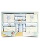 TOYPENTER Newborn Baby Gift Set | Clothing Gift Kit for Infants | Gift Hamper for Baby Boy and Baby Girl (Set of 14) - Blue