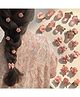 Ziory Set Of 20 Hearts Bow & Floral Designed Hair Clips - Pink