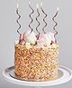 Party Anthem Metallic Twisted Candle Rose Gold  - Pack of 6