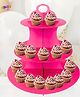 Party Anthem Cup Cake Stand - Dark Pink