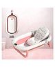 Safe-O-Kid Baby Bath Tub with Digital Meter, 1 Year Warranty, with Support Cushion Drain Plug, Portable/Foldable Travel Friendly Anti-Skid Collapsible Bathtub,  - Pink