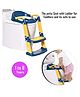 Safe-O-Kid Adjustable Potty Training Seat with Ladder  Non-Slip, Foldable & Safe for Kids | 1-Year Warranty | Blue