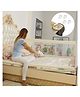 Safe-O-Kid (1 Year Warranty) 6FT (182CM), Designer Bed Rail Guard, Pack of 1 | Toddler Bed Safety Side Protector | Quick Tool-Free Installation, Beige