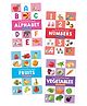 My First Picture Books, Alphabet, Numbers, Fruits, Vegetables, Set of 4 Books - English