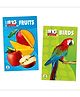 My First Big Books, Fruits, Birds, Set of 2 Books - English