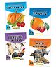 My First Board Books, Vegetables, Fruits, Domestic Animals, Wild Animals, Set of 4 Books - English