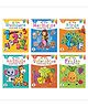 My Easy Colouring Books, Vegetables, Numbers, Mermaids, Birds & more, Set of 6 Books - English