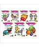 Copy N Colour, ABC Colouring, Farm Animals, Vegetables, Fruits & more, Set of 7 Books - English