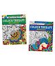 Colour Therapy Colouring Book For Adults, Mandalas, Abstract, Set of 2 Books - English