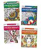 Colour Therapy Colouring Book For Adults, Mandalas, Abstract, Patterns & more, Set of 4 Books - English