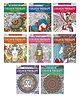 Colour Therapy Colouring Book For Adults, Mandalas, Patterns, Yoga Mandalas & more, Set of 8 Books - English