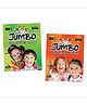 Jumbo Colouring Books with Colour Hints, Set of 2 Books - English
