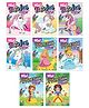 Mini Colouring Books, Unicorn, Princess, Set of 8 Books - English
