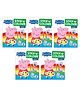 Peppa Pig Stick N Colour Books, Colouring Books with Stickers, Set of 5 Books - English