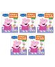 Peppa Pig Stick N Colour Books, Colouring Books with Stickers, Set of 5 Books - English