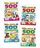 Jumbo 500 Activity Books, English, Science, Maths, Fun Activities, Set of 4 Books - English