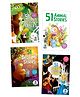 51 Story Books, Aesop's Fables, Animal Stories, Bedtime Stories, Fairy Tales, Set of 4 Books - English