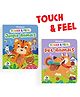 Touch & Feel, Pet Animals, Jungle Animals, Set of 2 Books - English