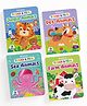 Touch & Feel, Pet Animals, Jungle Animals, Farm Animals, Sea Animals, Set of 4 Books - English