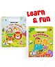 Learn & Fun Window Cut Books, In The Jungle, Dinosaurs, Set of 2 Books - English