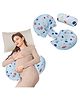 Bembika Pregnancy Pillow Adjustable U Shaped Pregnancy Pillow for Belly and Back Support, Maternity Body Pillow for Side Sleeping, Compact Pregnancy Support Pillow for Comfort(Happy Cow)